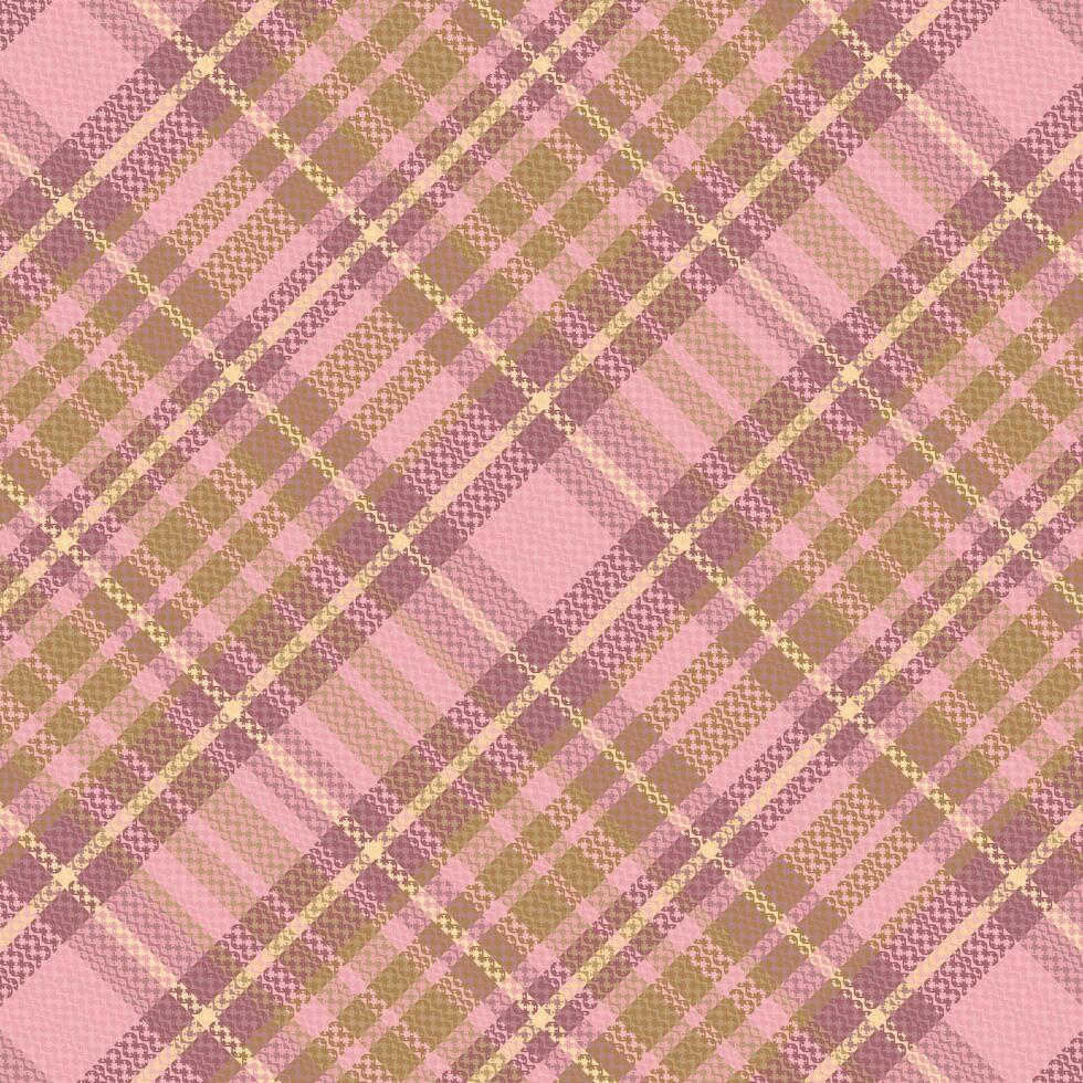 Tartan plaid pattern with texture and summer color. vector