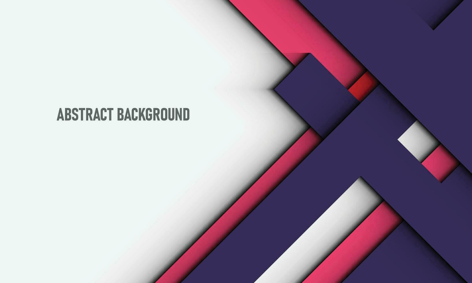 Geometric stripes overlapping with shadow on background. vector