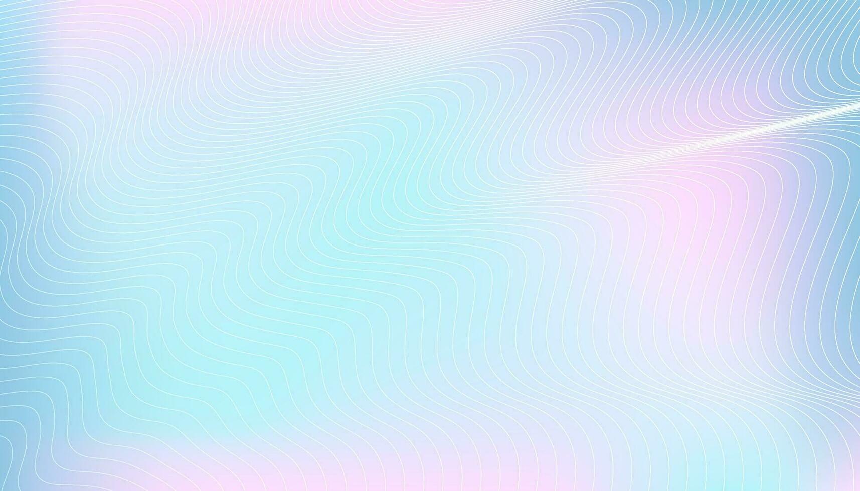 Pastel gradient background with blended lines. vector