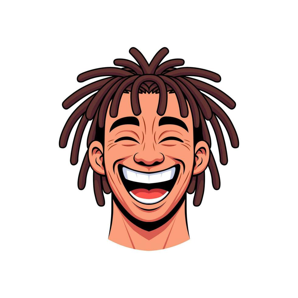 African American portrait vector. vector