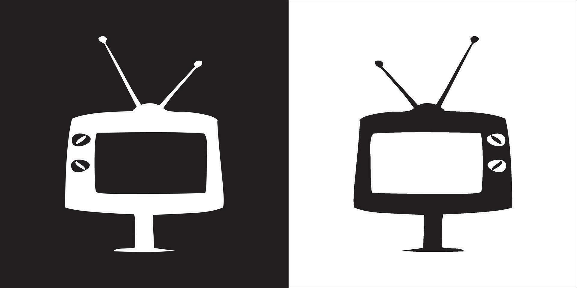 Illustration vector graphics of television icon