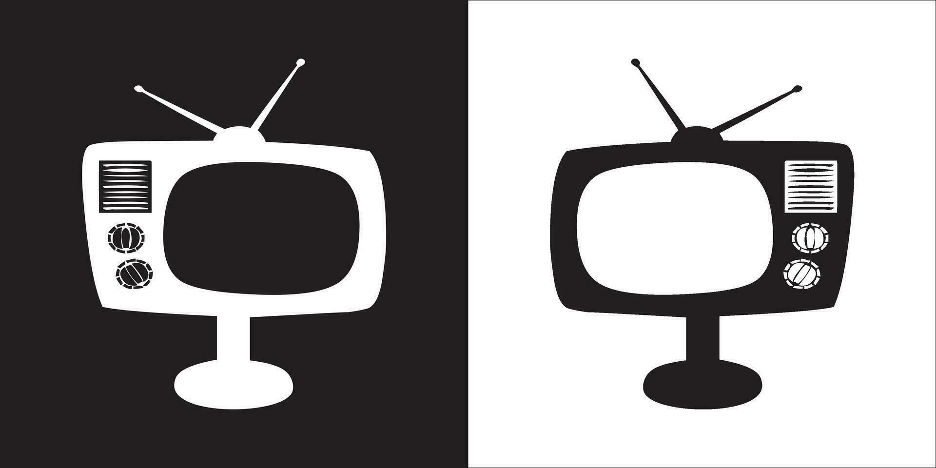 Illustration vector graphics of television icon