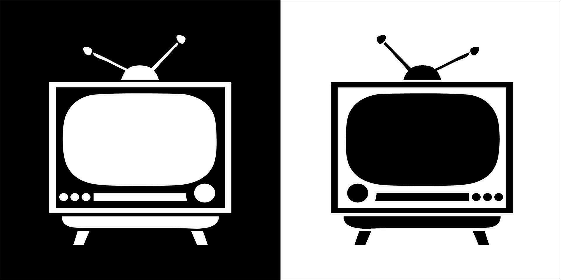 Illustration vector graphics of television icon