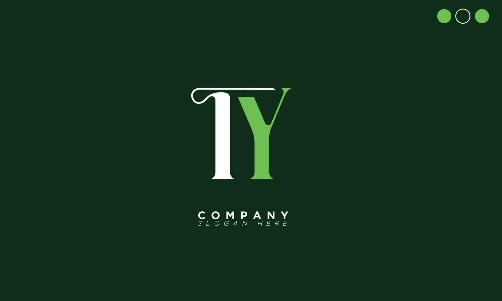 TY Alphabet letters Initials Monogram logo YT, T and Y vector