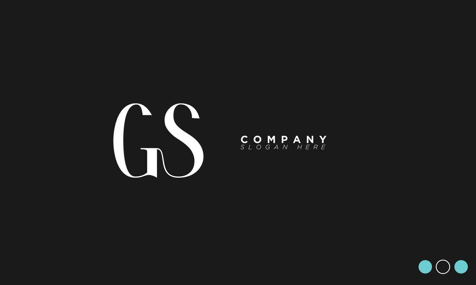GS Alphabet letters Initials Monogram logo SG, G and S vector