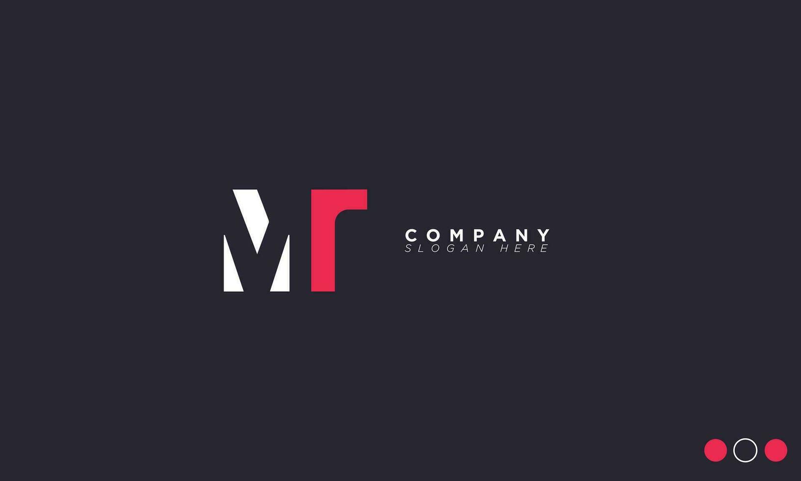 MT Alphabet letters Initials Monogram logo TM, M and T vector