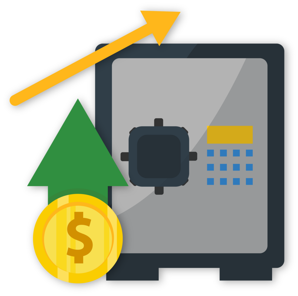 money safe money bank with transperancy background png