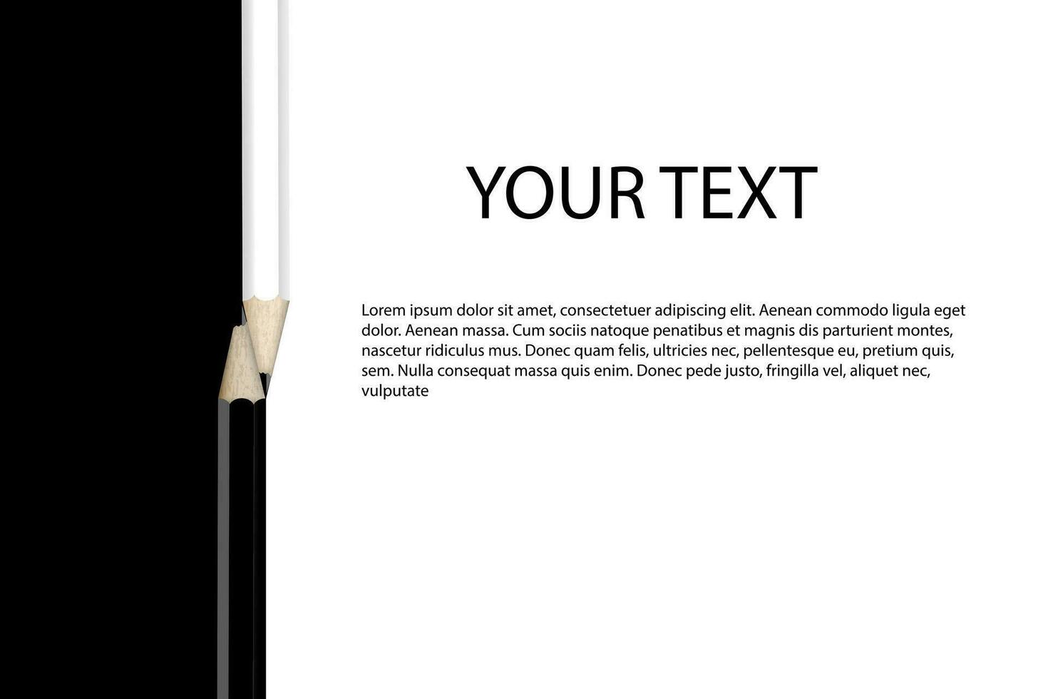 Letterhead template design black and white. Simple minimalist. vector