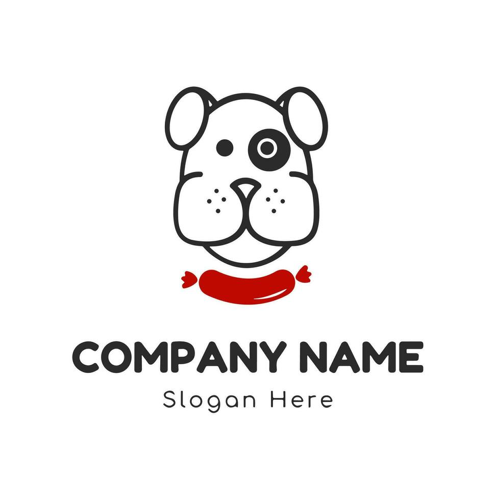 Dog logo vector. Pet friendly logo. Animal Logotype concept. Vector illustration.