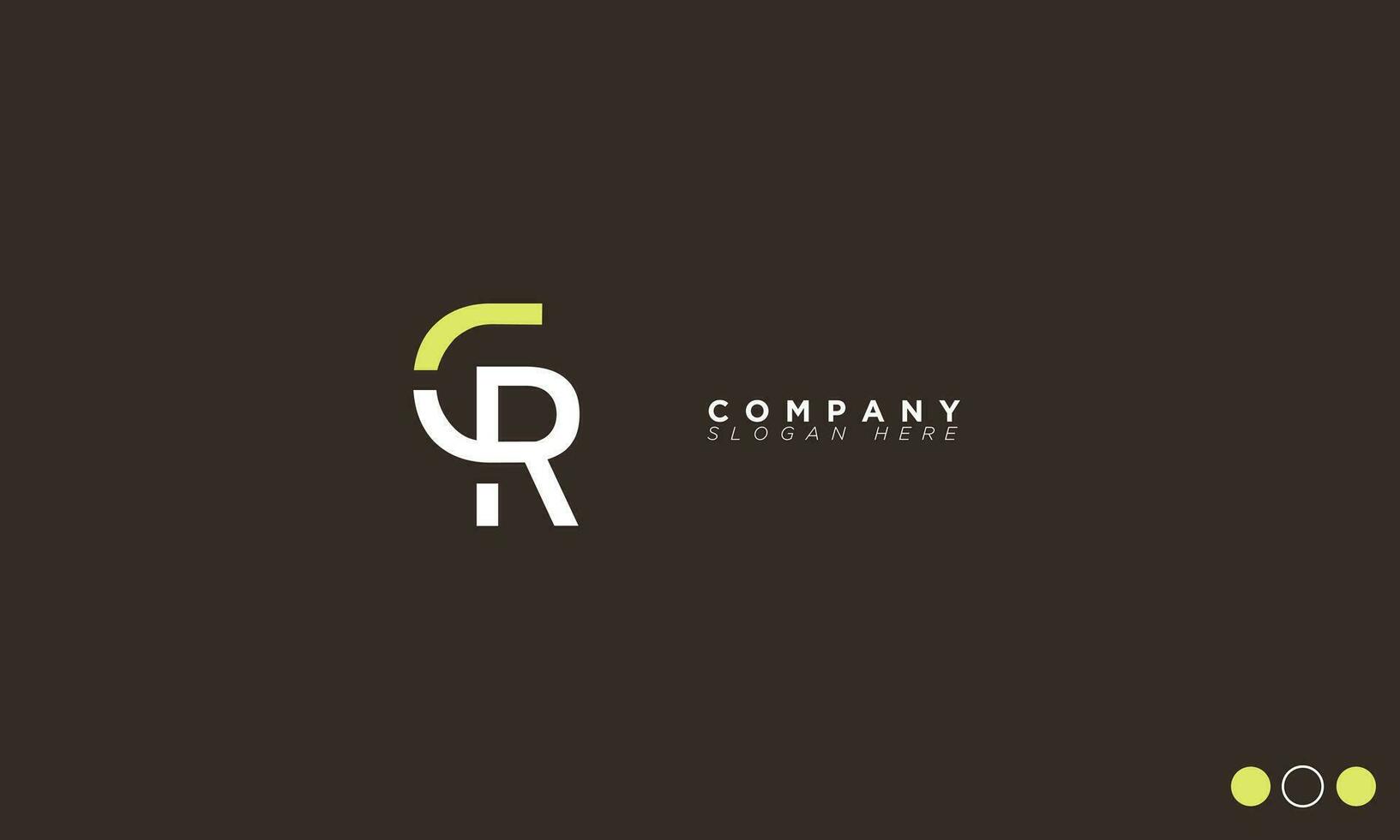 CR Alphabet letters Initials Monogram logo RC, C and R vector