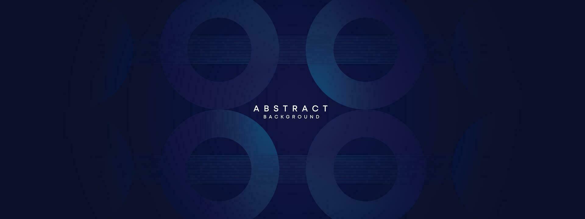 Abstract Dark Blue Waving circles lines Technology Background. Dark Blue gradient with glowing lines shiny geometric shape and diagonal, for brochure, cover, poster, banner, website, header vector