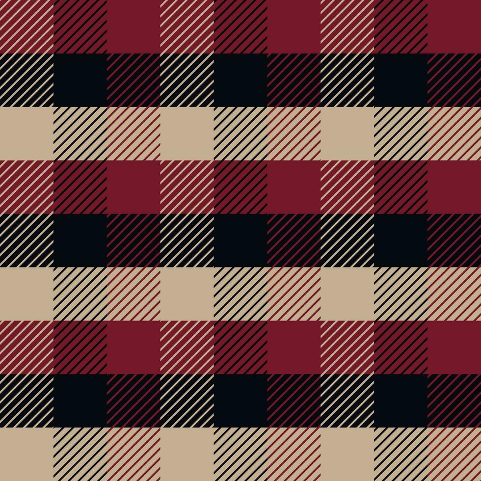 Geometric vector pattern. Warm brown plaid plaid of warm colors for gift paper, textiles. For the design.