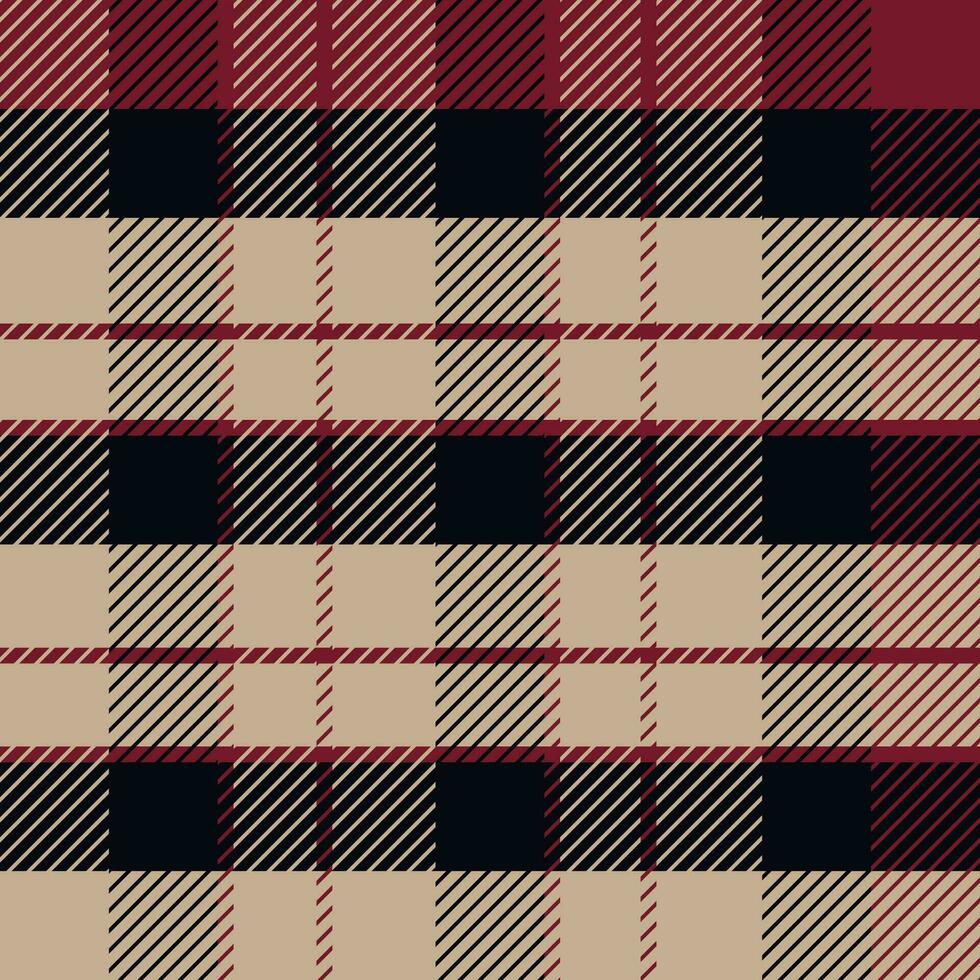 Geometric vector pattern. Warm brown plaid plaid of warm colors for gift paper, textiles. For the design.