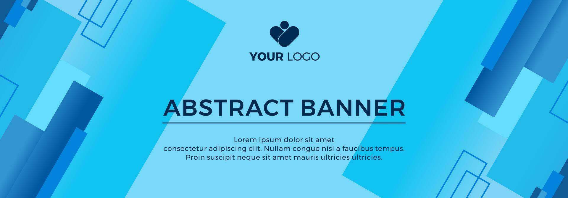 Abstract Blue Banner vector