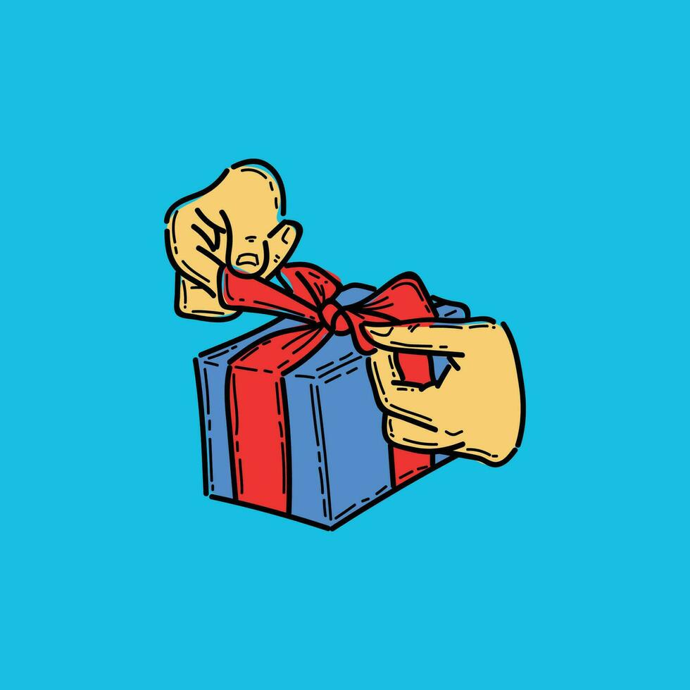 Gift christmas illustration vector design