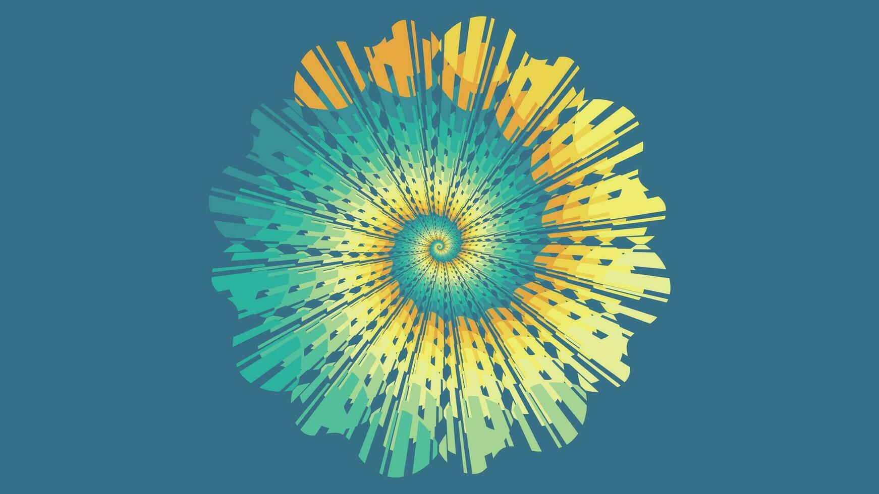Abstract spiral spinning vortex creative style background. vector