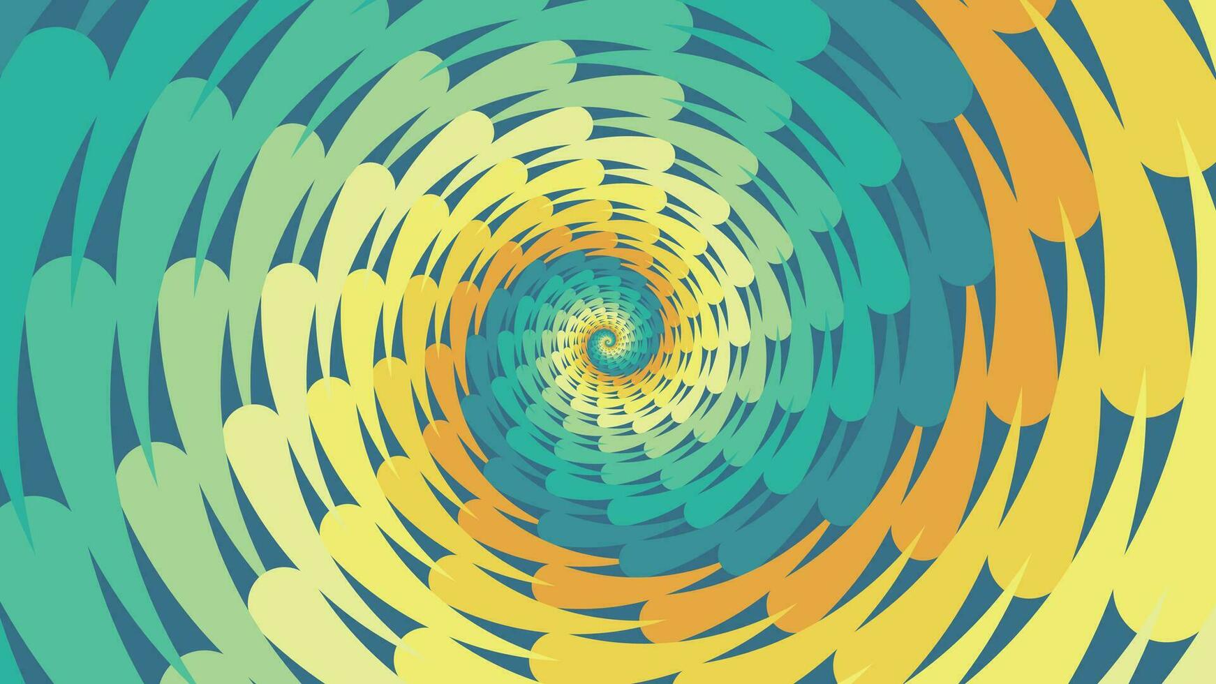 Abstract spiral spinning vortex creative style background. vector