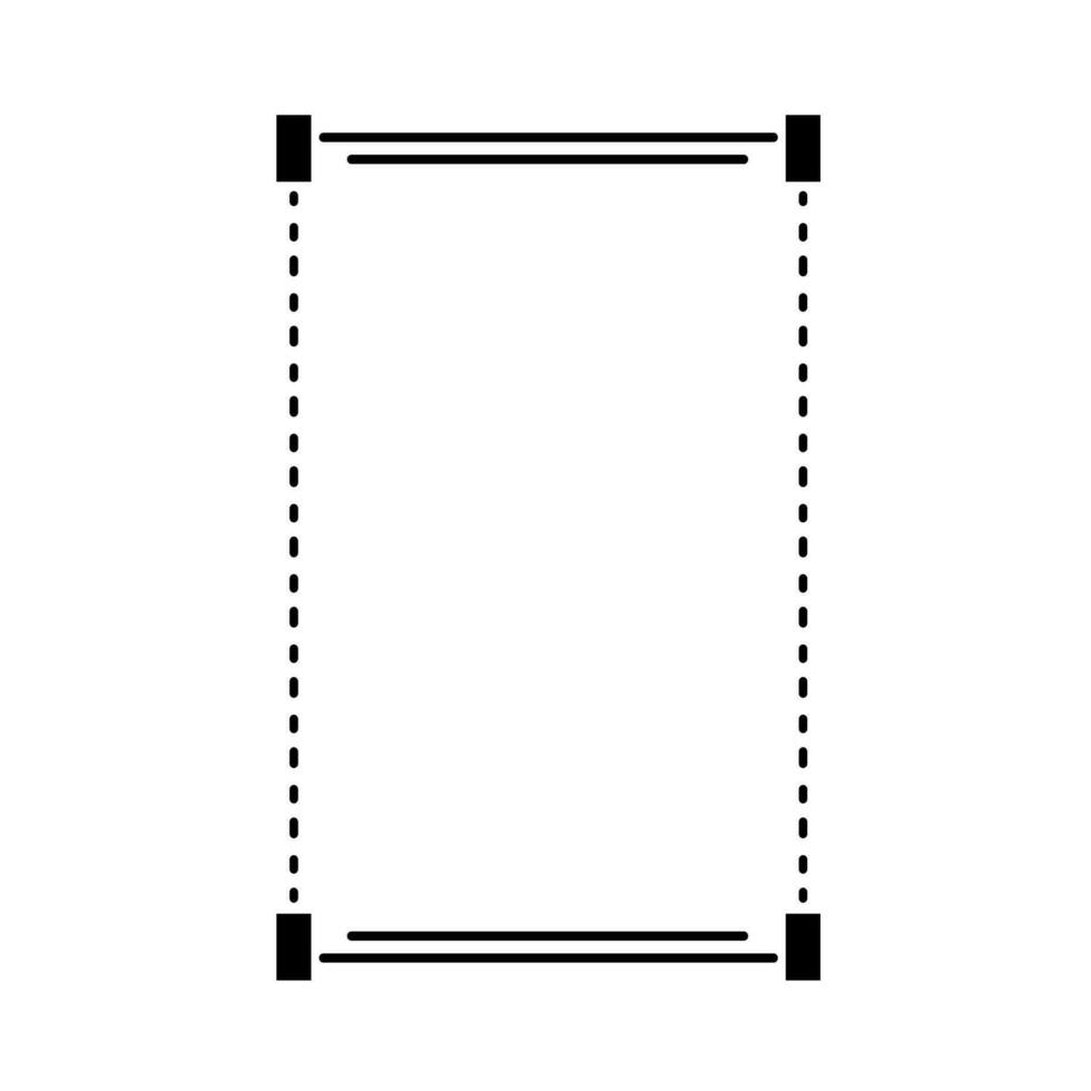 Simple Line Vintage Border Decoration vector