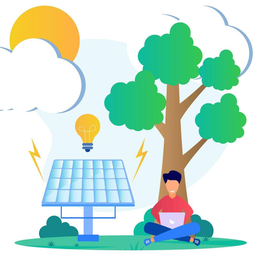 Illustration vector graphic cartoon character of environment