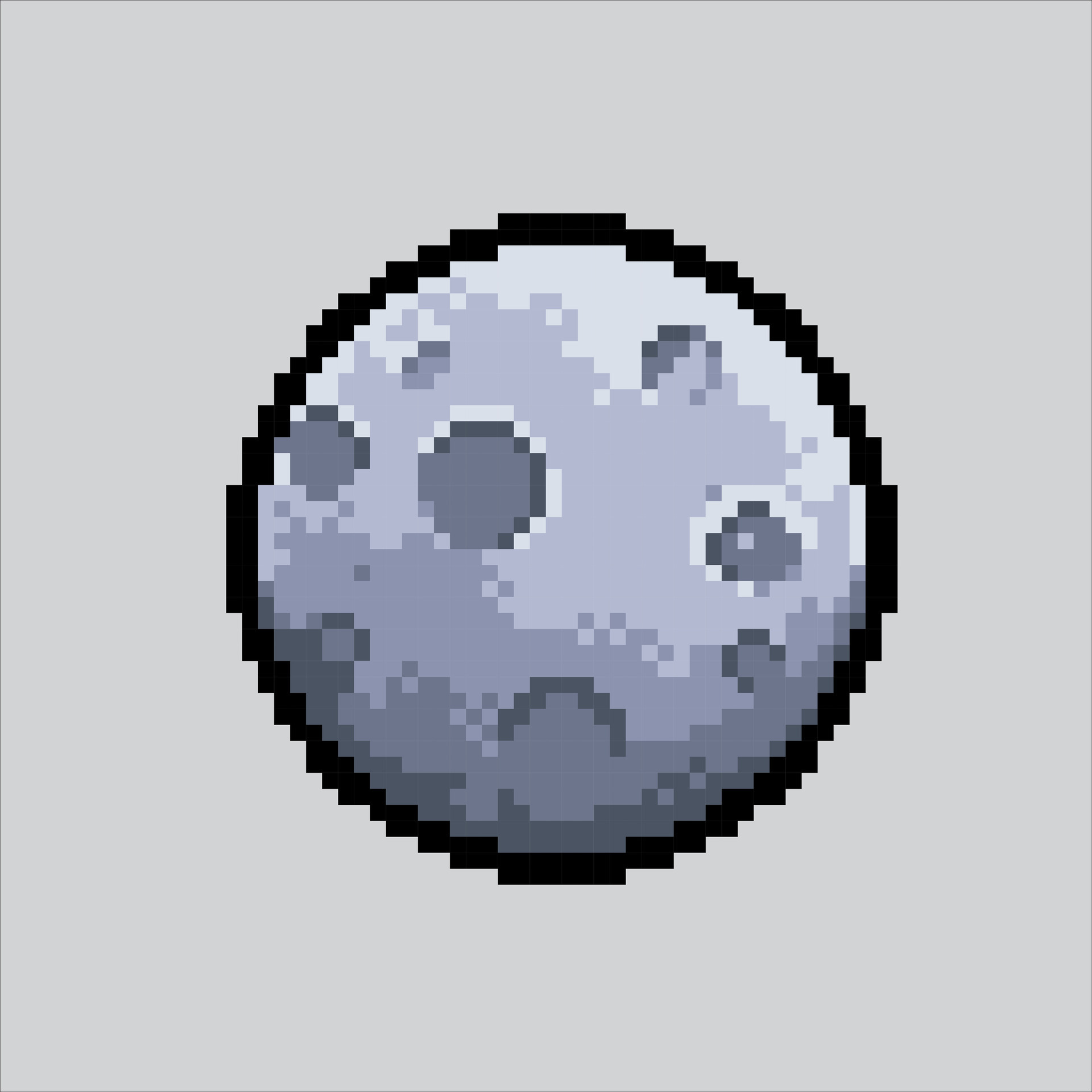 Pixel art illustration Space Moon. Pixelated Moon. Space Moon satellite ...