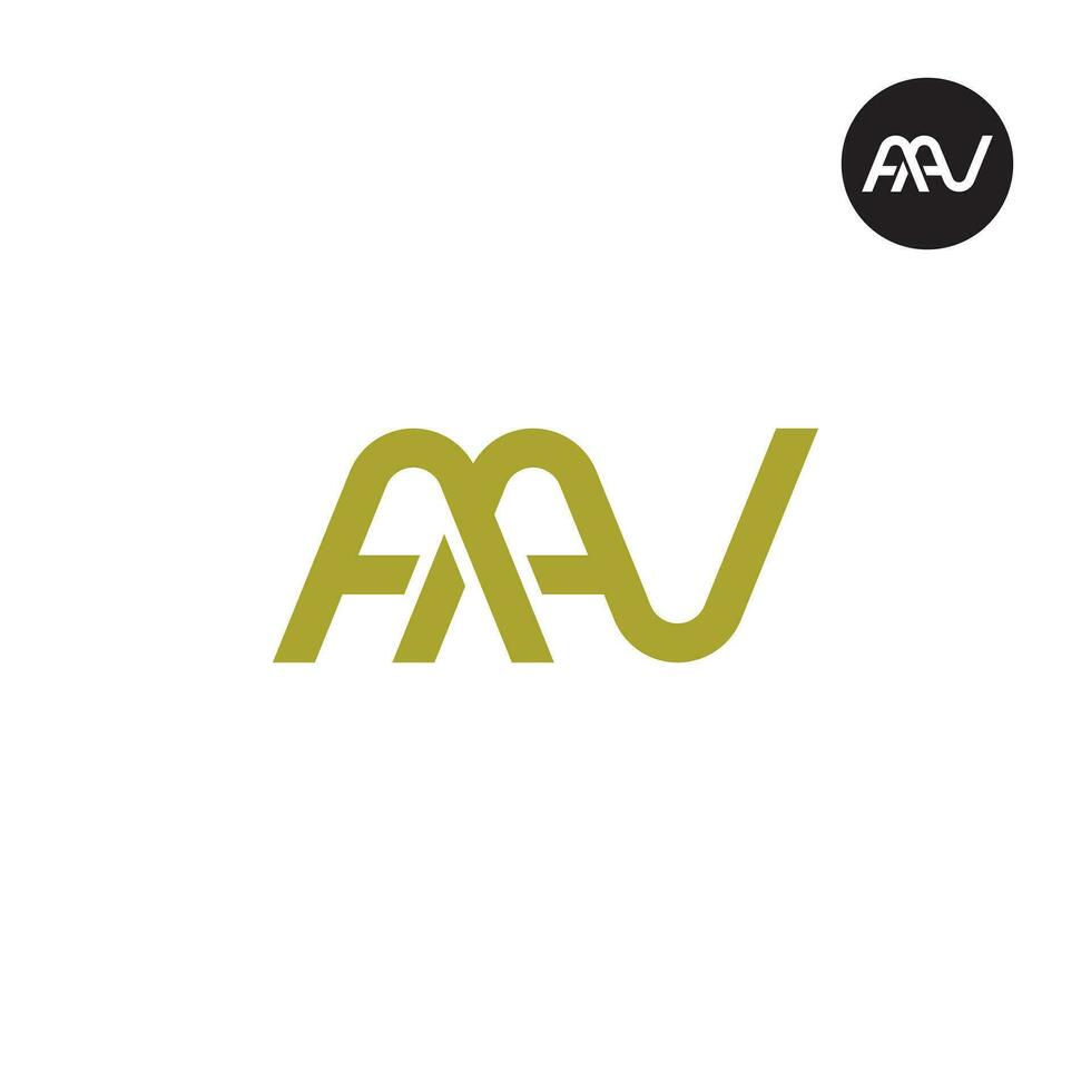Letter AAV Monogram Logo Design vector