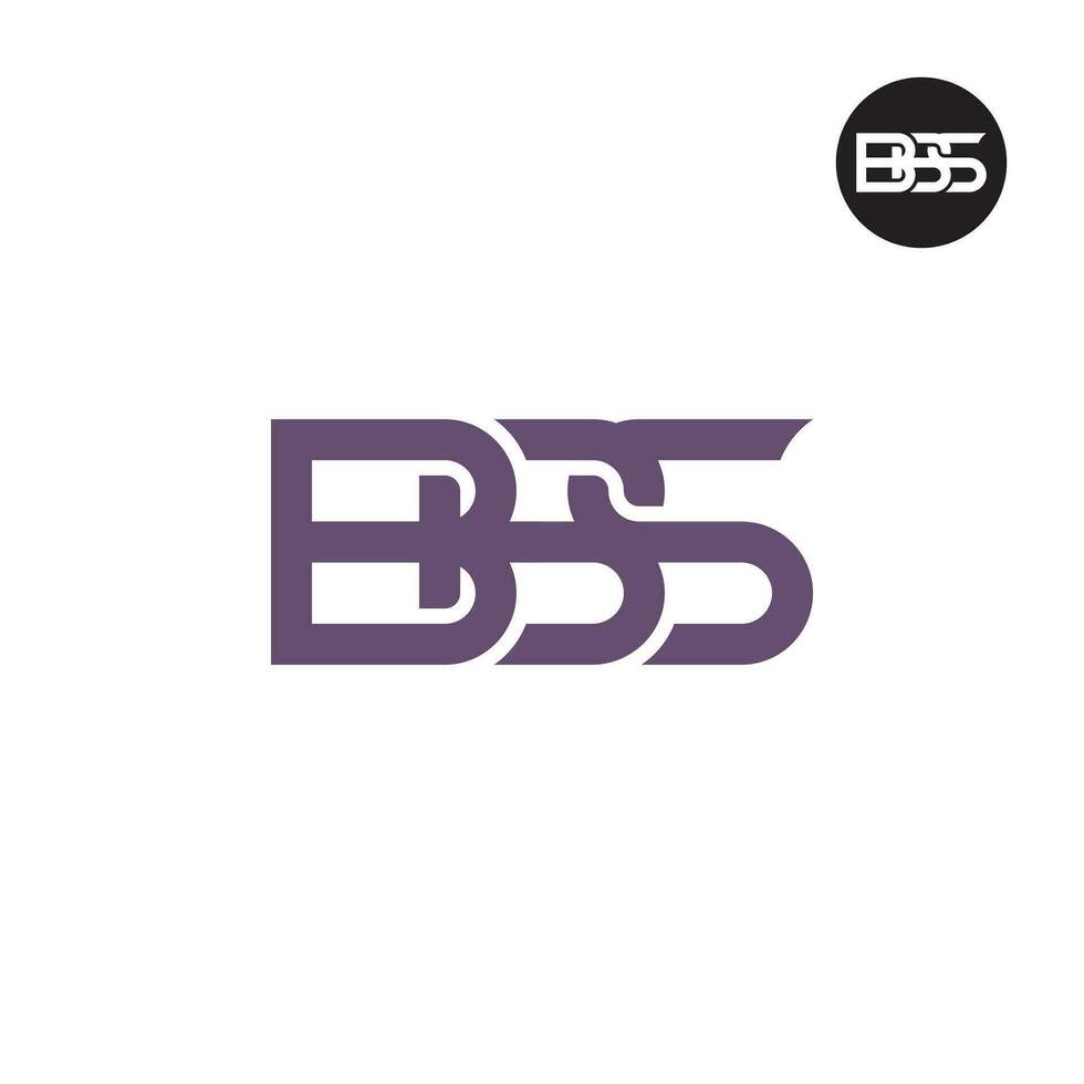 Letter BBS Monogram Logo Design vector