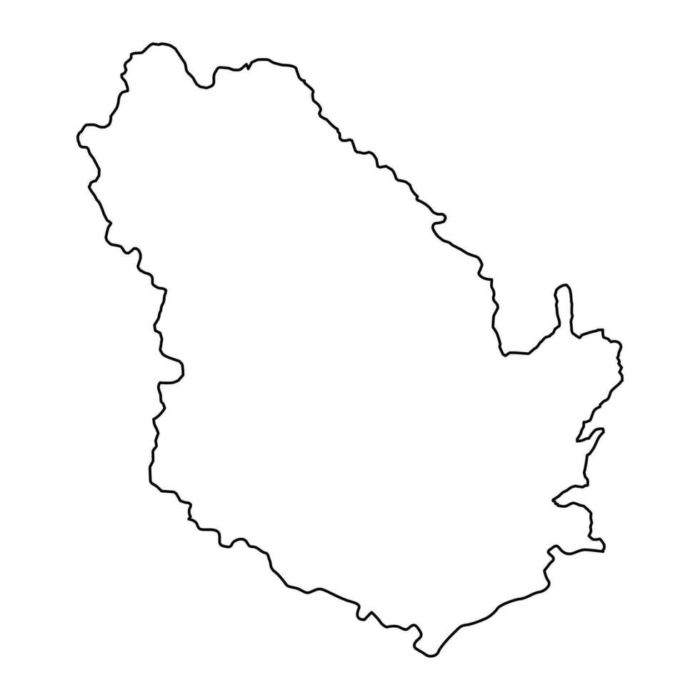 phongsaly provincia mapa, administrativo división de lao pueblos democrático república. vector ilustración.