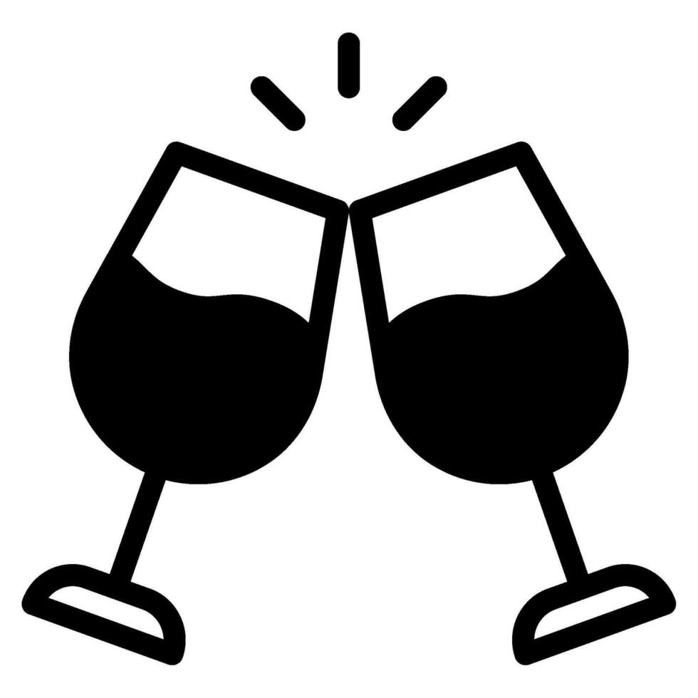Cheers icon for uiux, web, app, infographic, etc vector