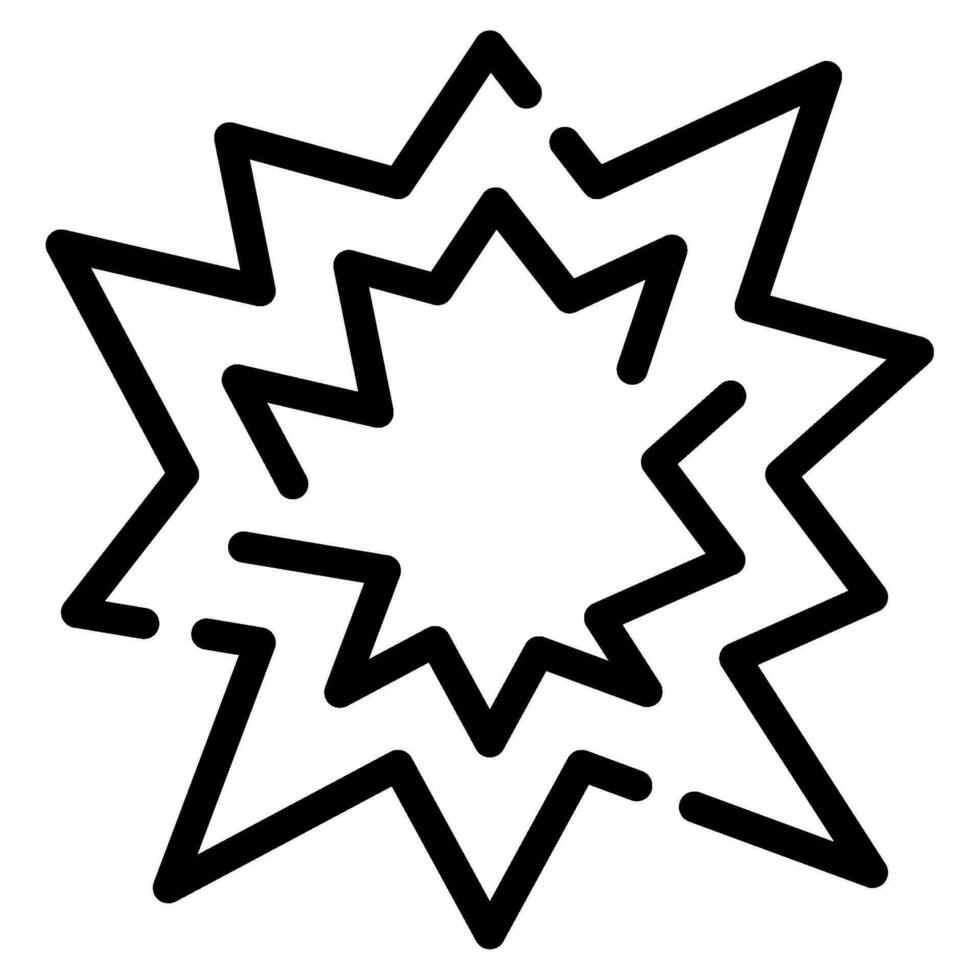 Starburst icono para uiux, web, aplicación, infografía, etc vector