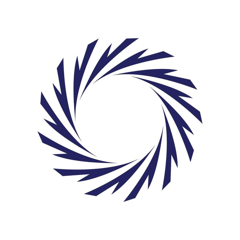 Swirling circles. Abstract spirals and liquid twirls. Hypnotic shapes black vector graphic, vortex symbol.
