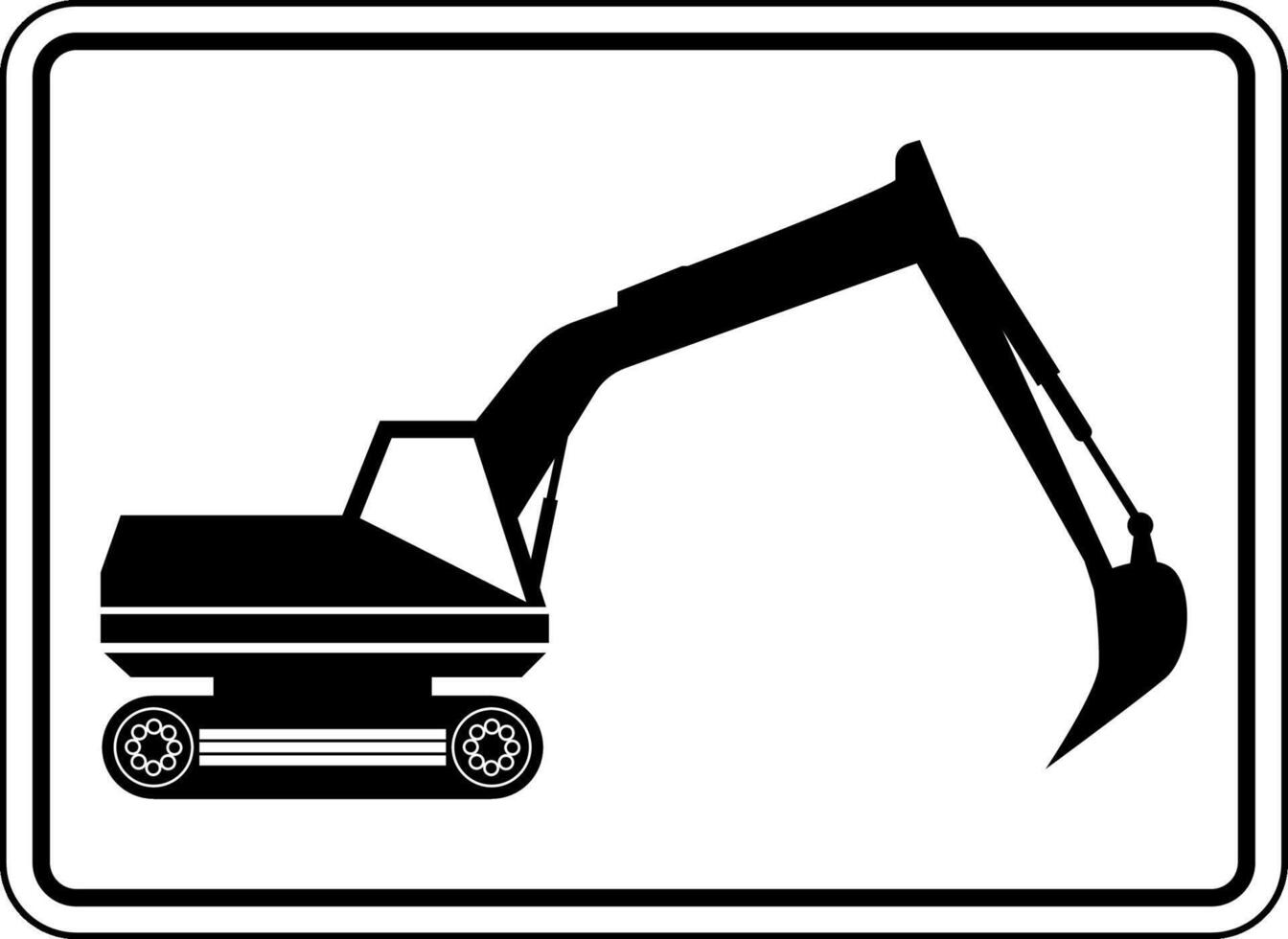 Construction Area Sign Caution vector