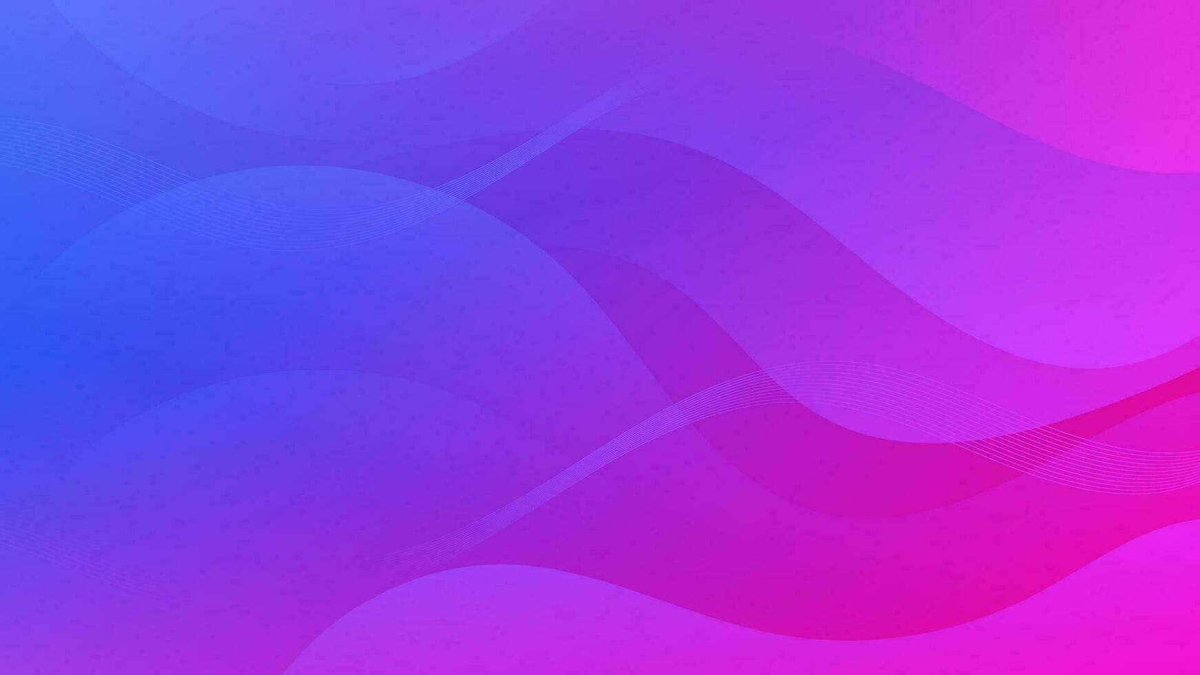 Abstract Gradient  Purple Blue  liquid background. Modern  background design. Dynamic Waves. Fluid shapes composition.  Fit for website, banners, brochure, posters vector