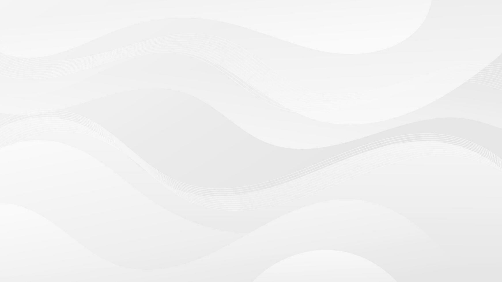 Abstract Gradient  white  liquid background. Modern  background design. Dynamic Waves. Fluid shapes composition.  Fit for website, banners, brochure, posters vector