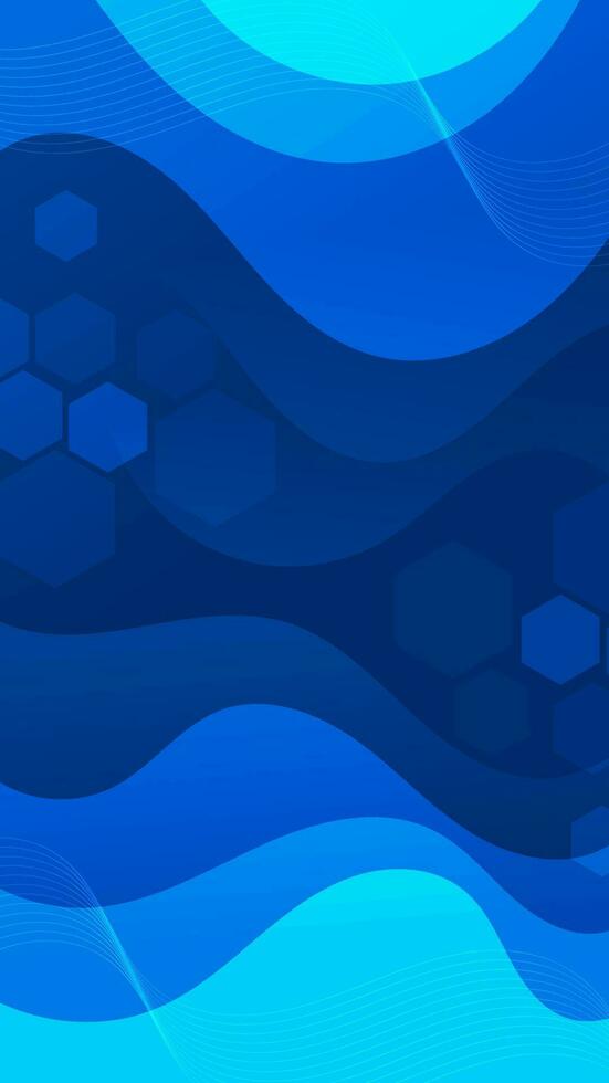 Abstract background blue color with wavy lines and gradients is a versatile asset suitable for various design projects such as websites, presentations, print materials, social media posts vector