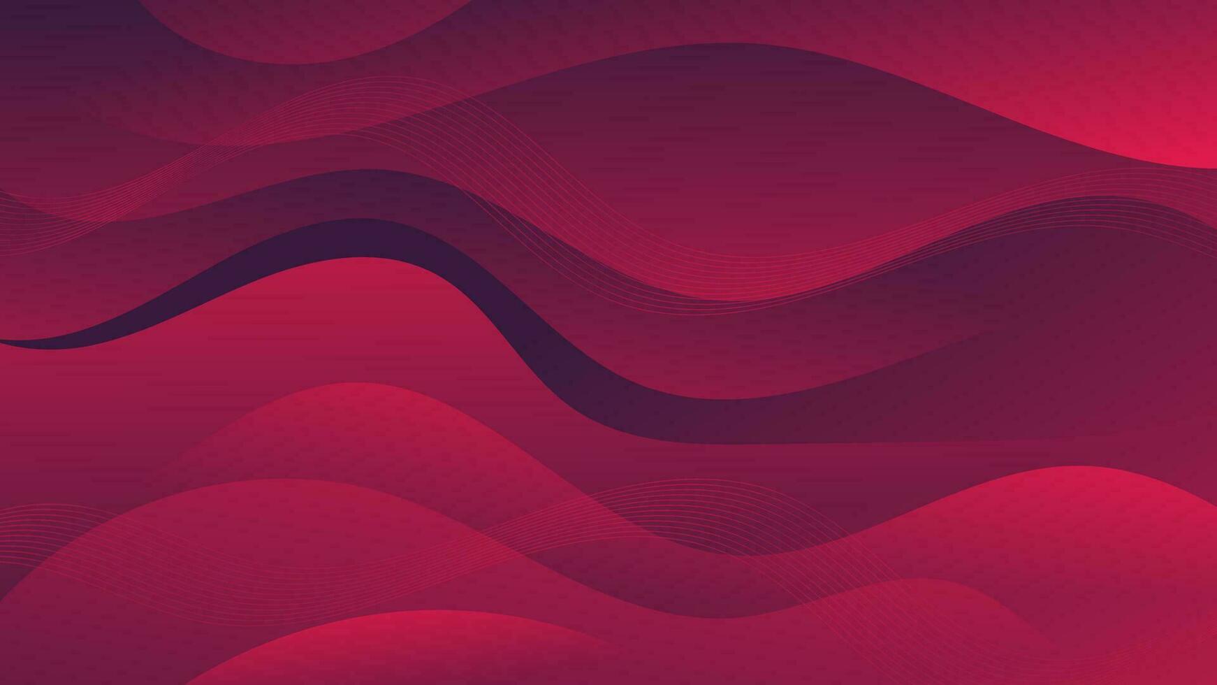 Abstract Red Background with Wavy Shapes.  green color scheme with flowing and curvy shapes. This  asset is suitable for website backgrounds, flyers, posters, and digital art projects. vector