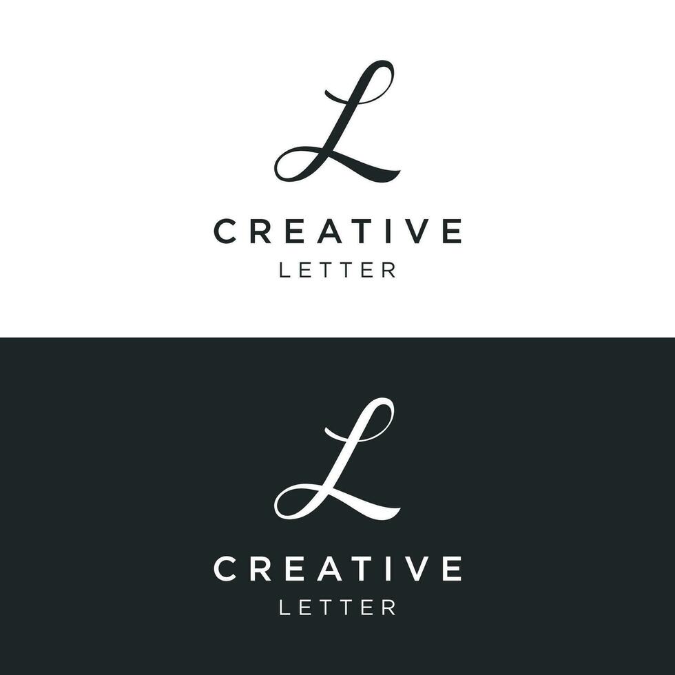 Modern and luxurious geometric letter L initial logo design. logo for business, company, identity. vector