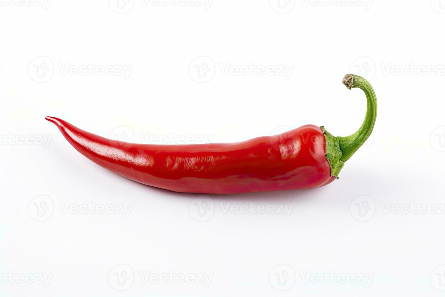 AI generated A Red chili pepper is isolated on a white background. AI Generated photo