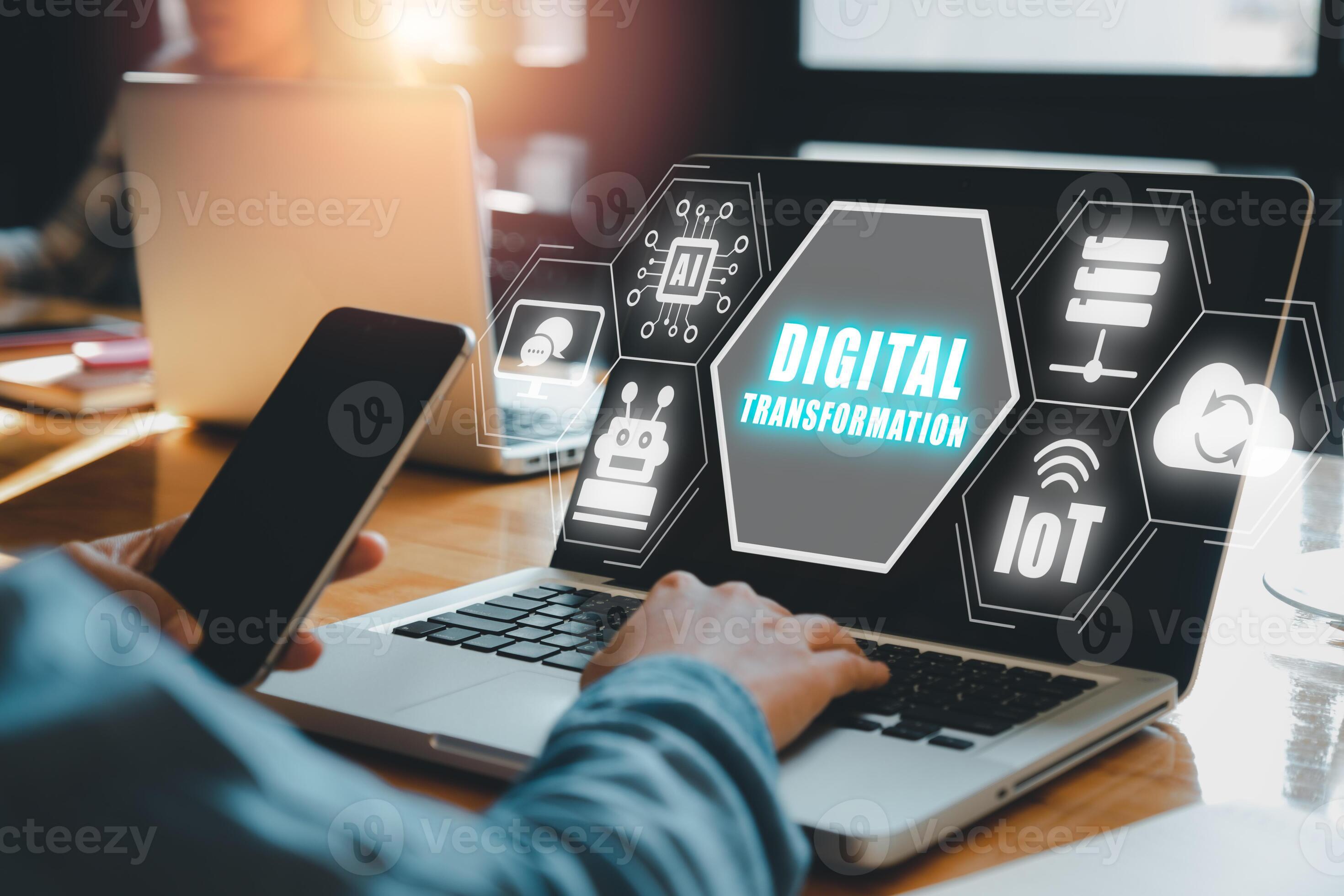 Municipal IT professional working on government technology digital transformation in government office
