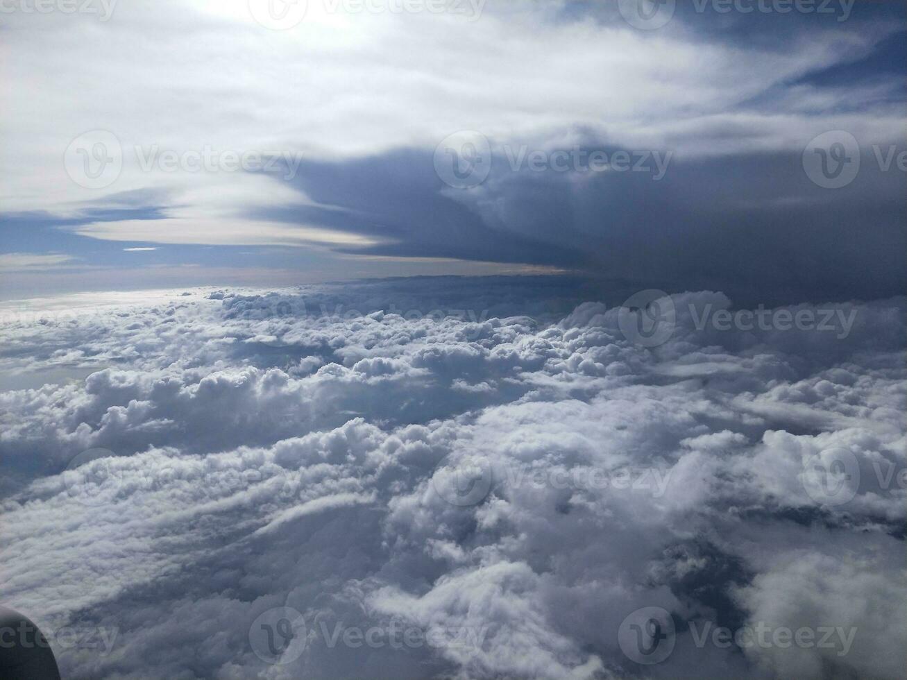 Photo of a cloud landscape view from the plane