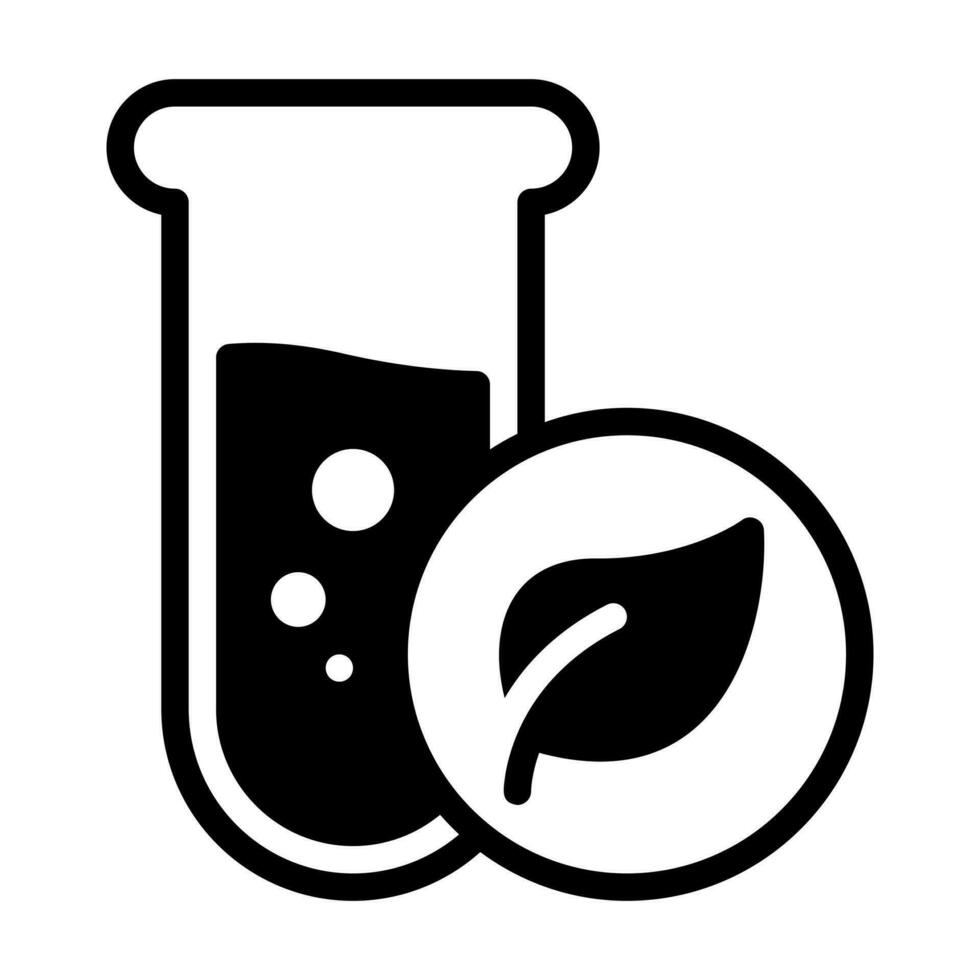 botany experiment glyph icon vector