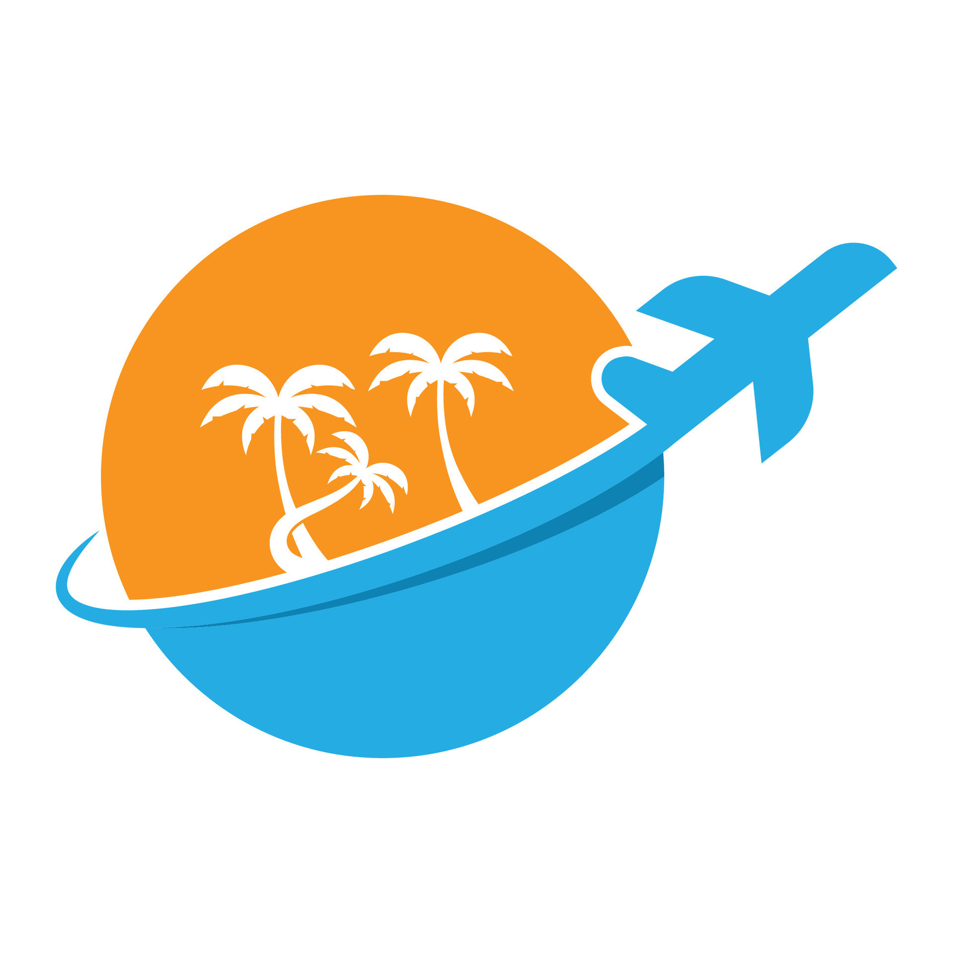 Travel Logo vector icon illustration design. logo suitable for business ...