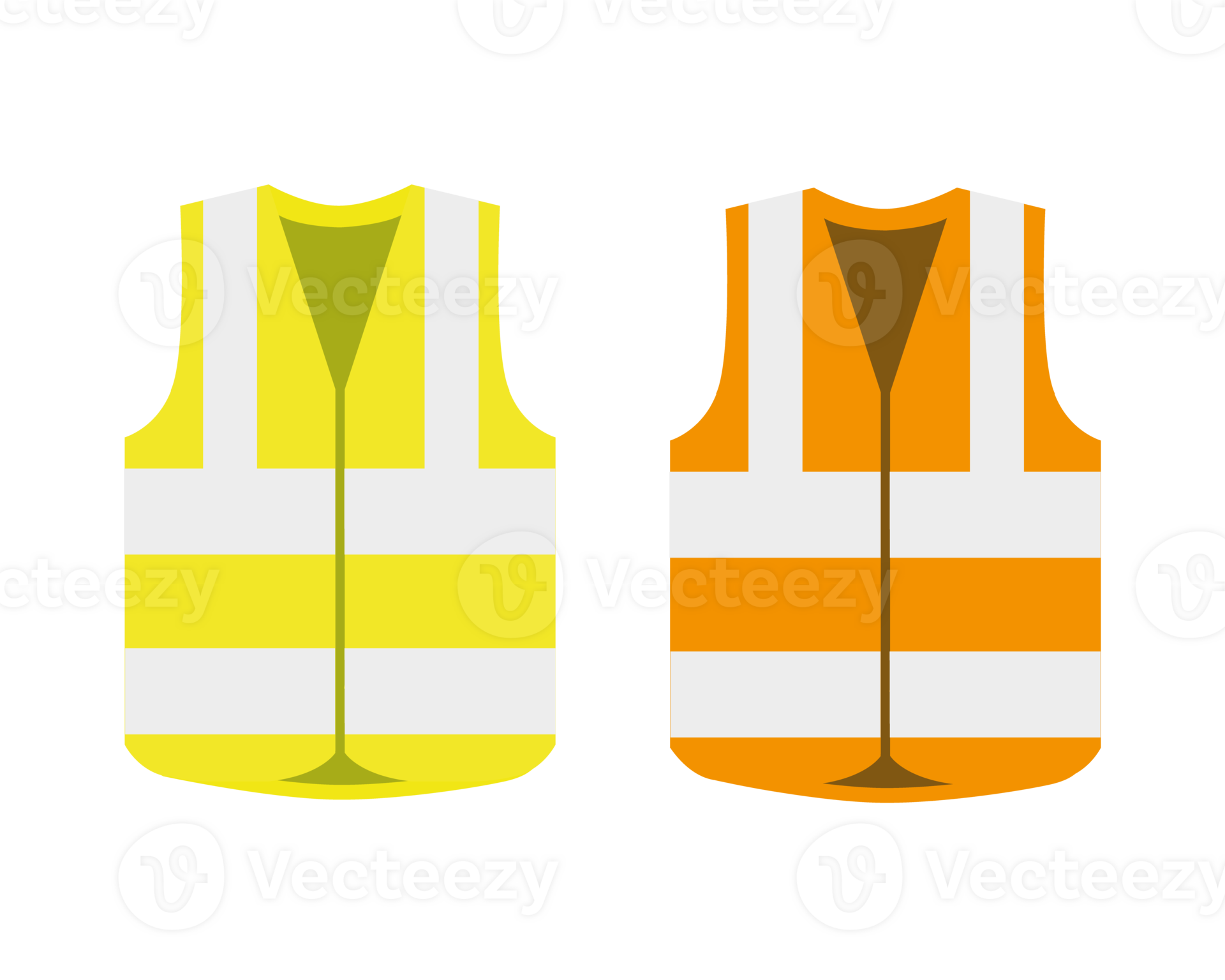 Safety jacket security icon. Life vest yellow visibility fluorescent