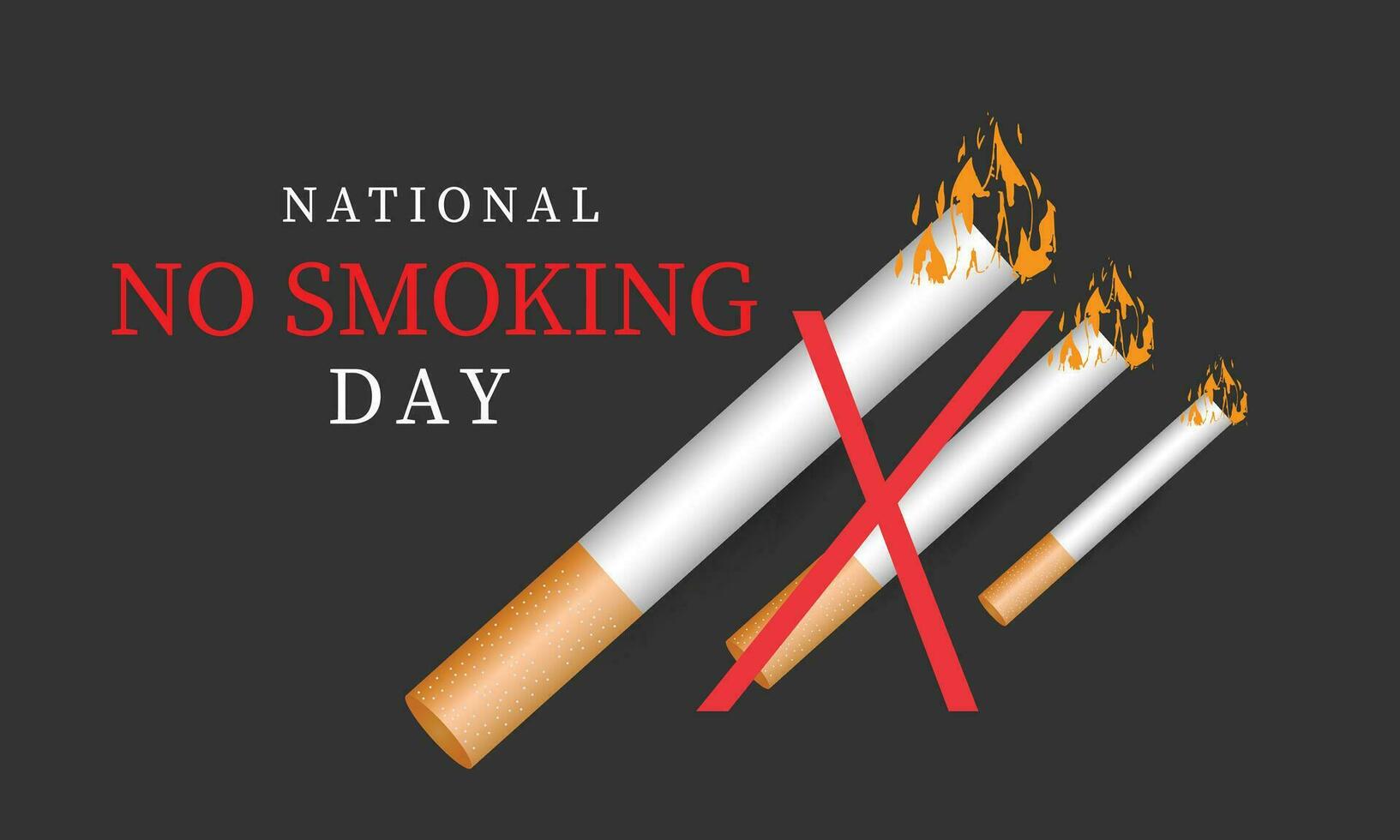 National No Smoking Day. background, banner, card, poster, template