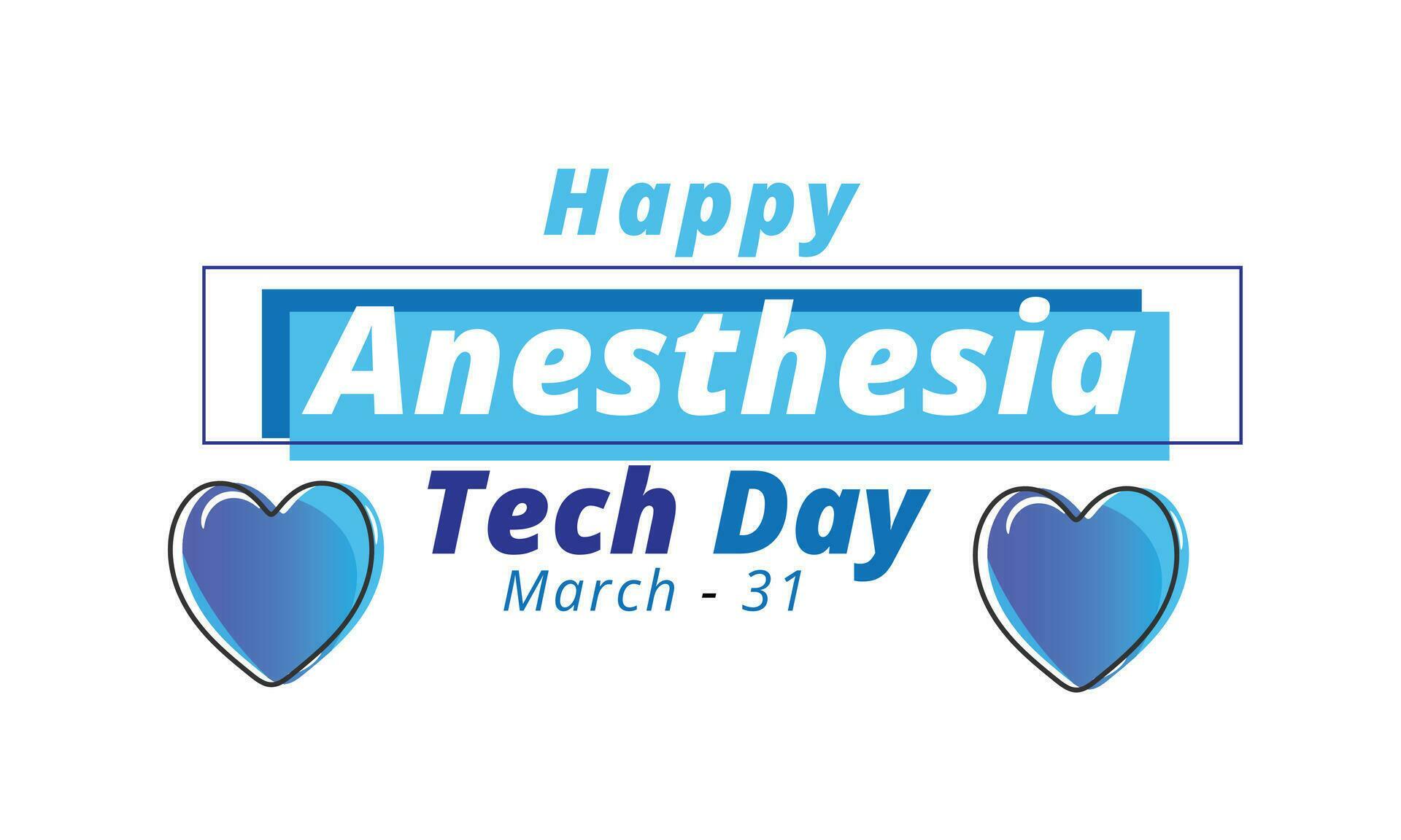 Anesthesia Tech Day. background, banner, card, poster, template. Vector