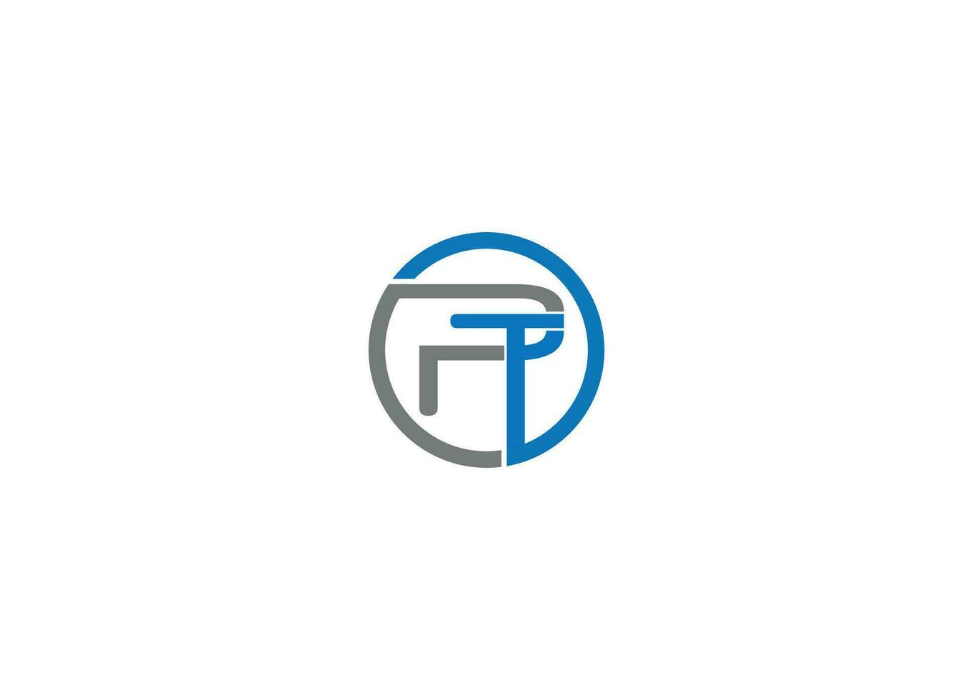 PT modern logo design vector icon template with white background