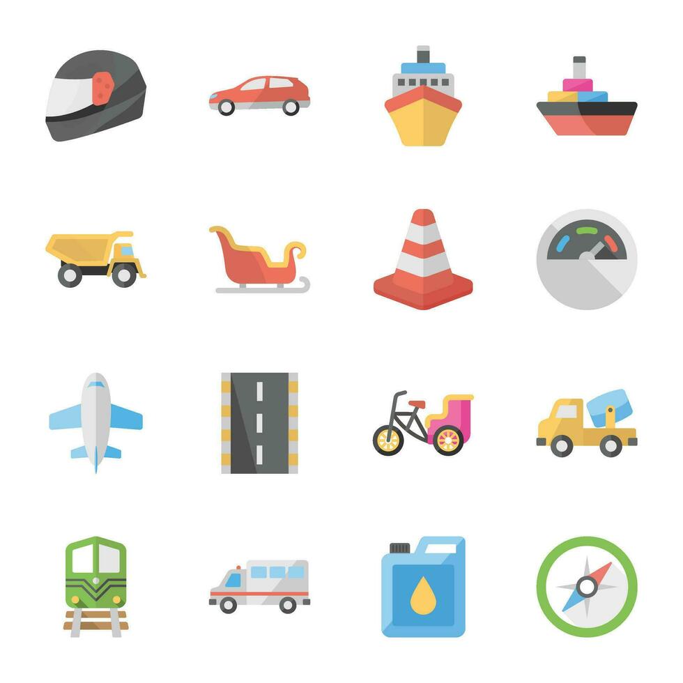 Pack of Transport Icon Vectors