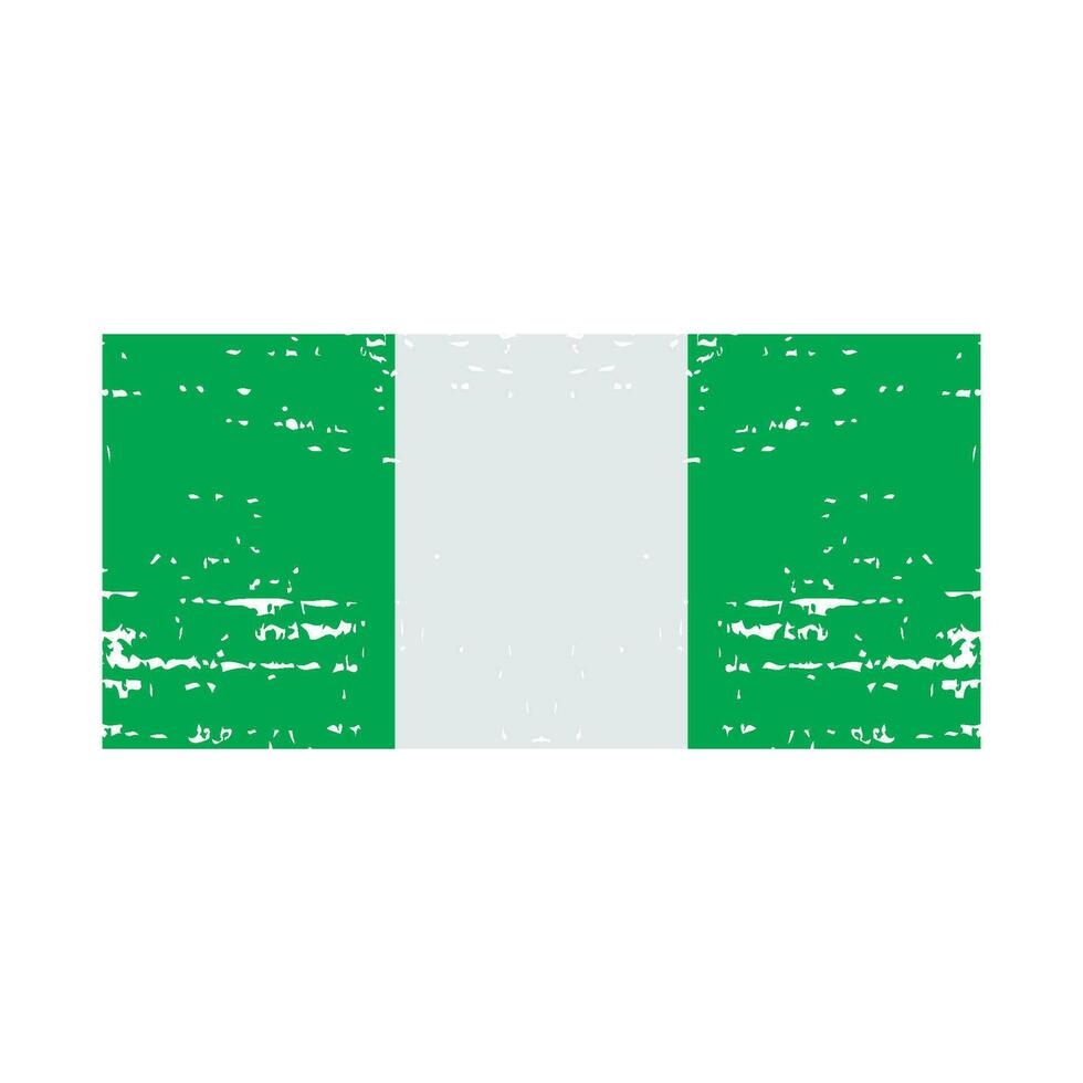 nigerian flag icon vector