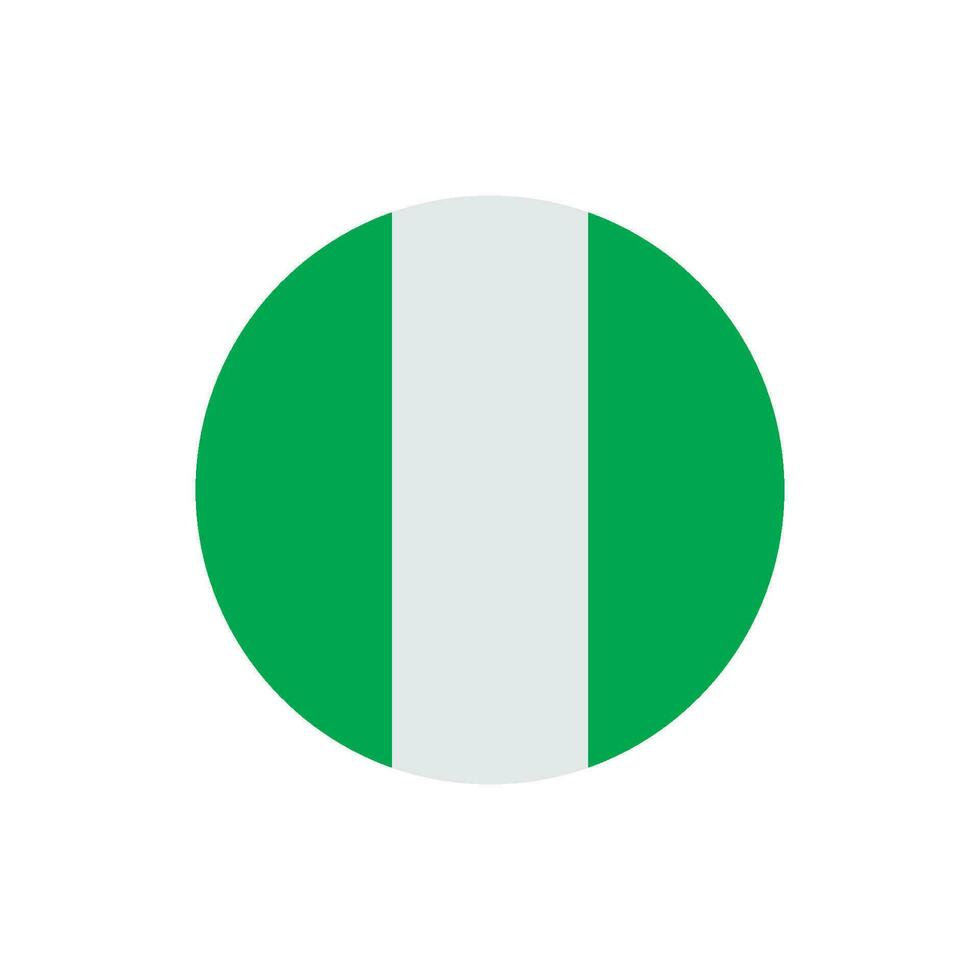 nigeriano bandera icono vector