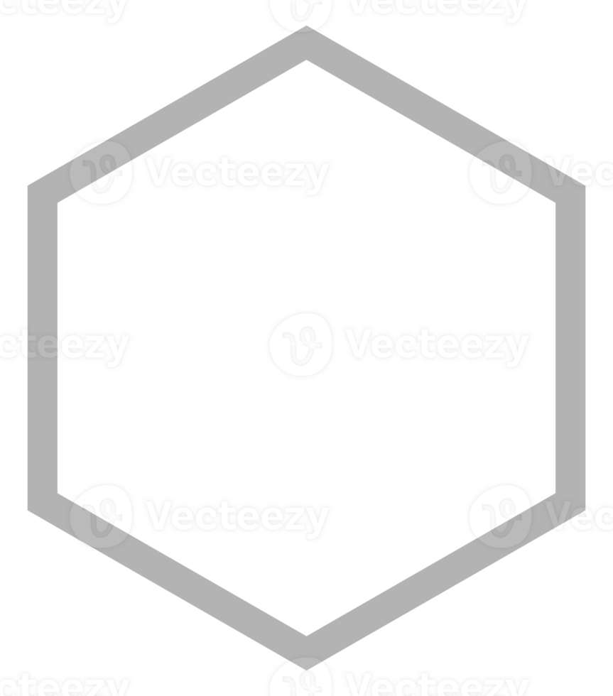 honingraat vorm geven aan, bijenkorf of bij huis het formulier, zeshoekig, kan gebruik voor kader, embleem, logo gram, appjes, pictogram, decoratie, overladen, tegel, mozaïek, achtergrond, website of grafisch ontwerp element. PNG