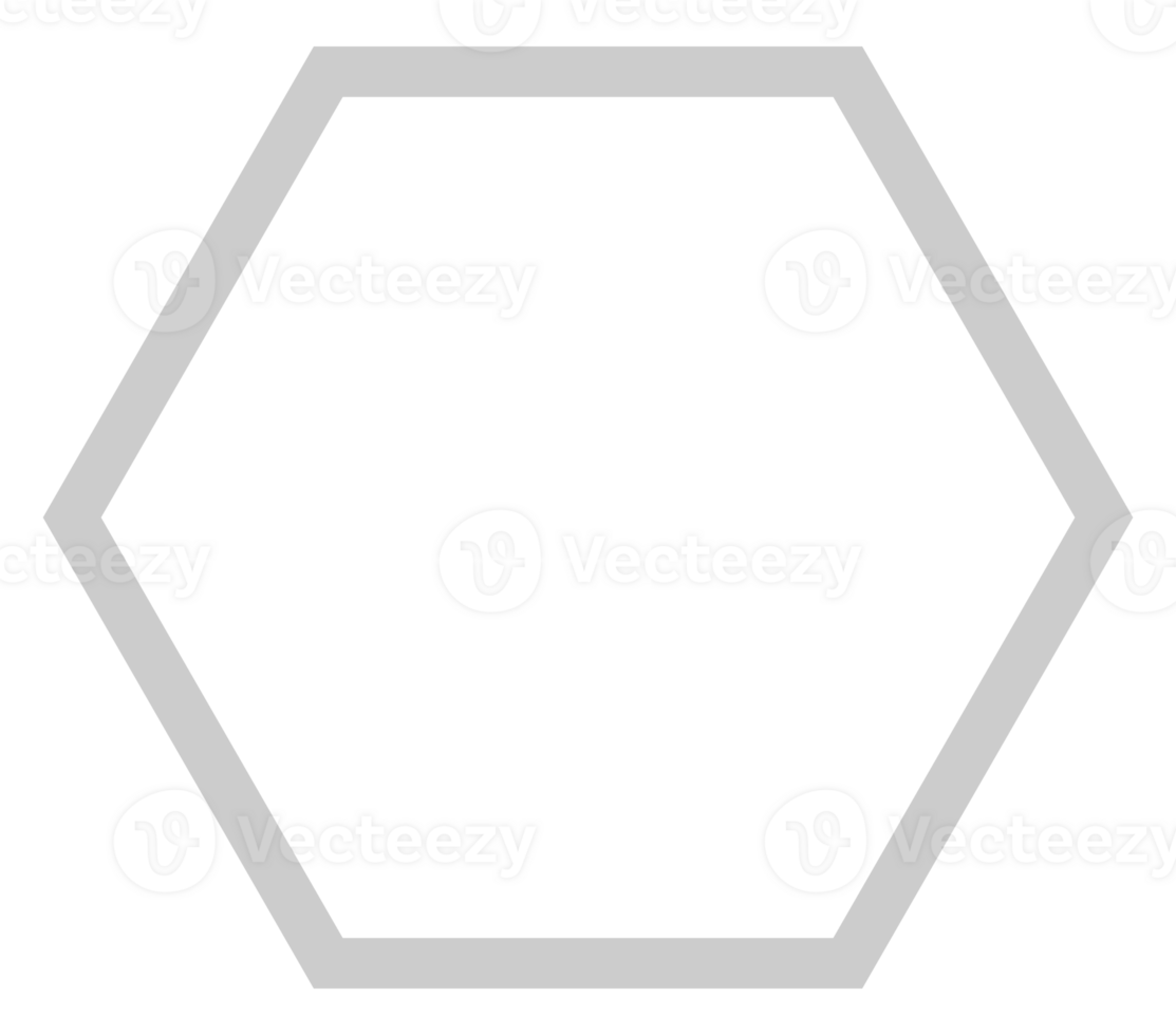 Honeycomb Shape, Beehive or Bee House Form, Hexagonal, can use for Frame, Emblem, Logo Gram, Apps, Pictogram,  Decoration, Ornate, Tile, Mosaic,  Background, Website or Graphic Design Element. PNG